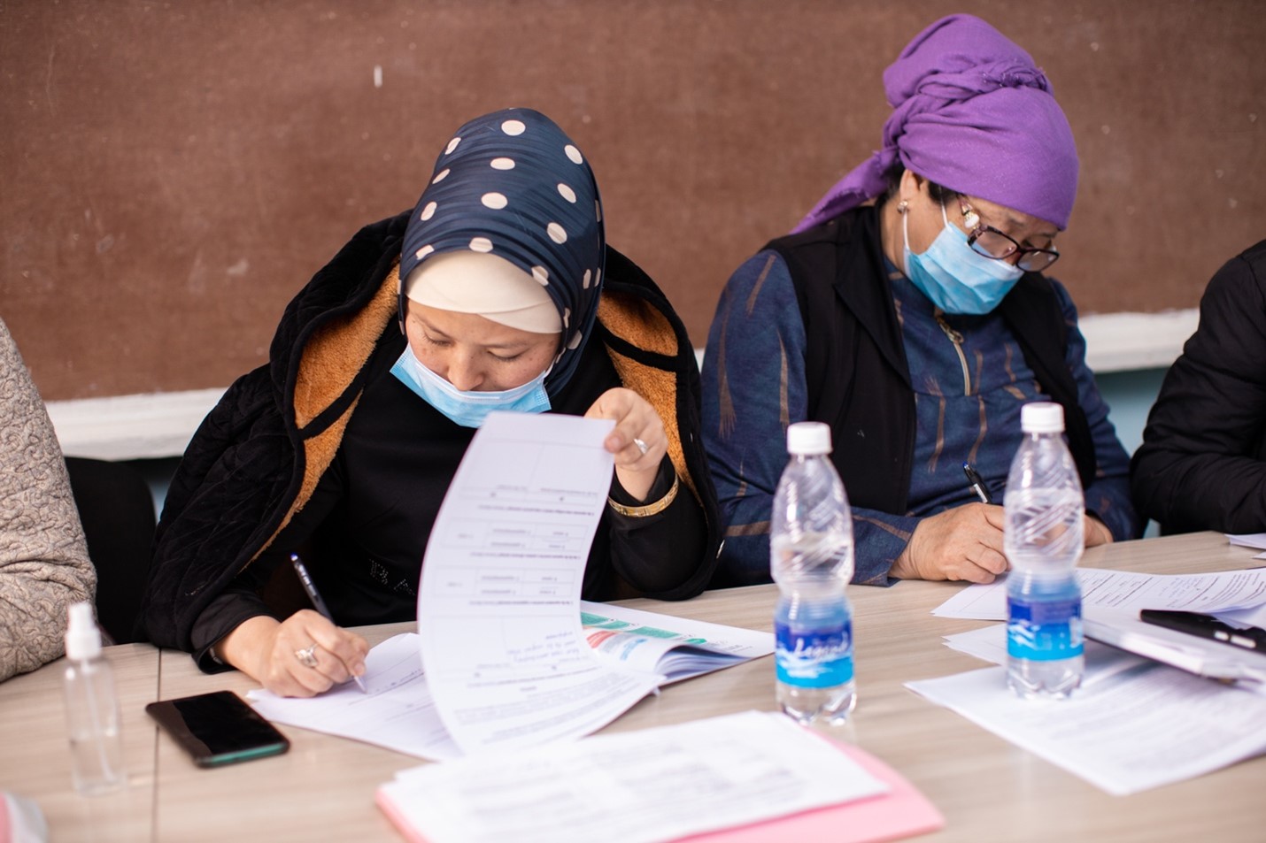 Interpersonal Communications training attendees. Family health center in Kant, Northern Kyrgyzstan.